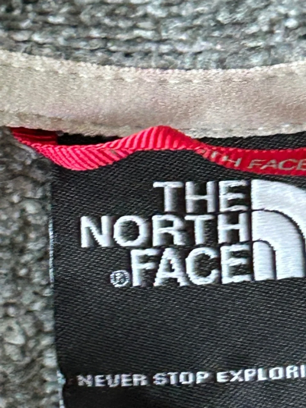 The‎ North Face men's 1/4 zip pullover grey XLT